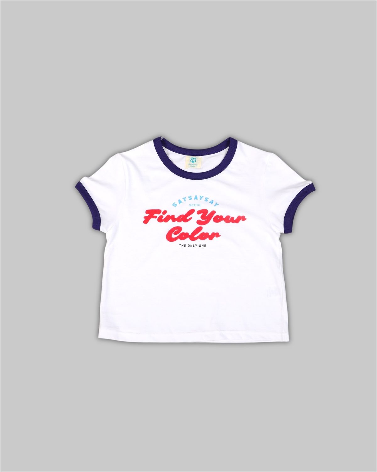 세이세이세이(SAYSAYSAY) (W) FIND YOUR COLOR 링거티셔츠 화이트