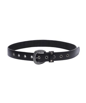 Op. 12 BADDIE STUD LEATHER BELT BLACK