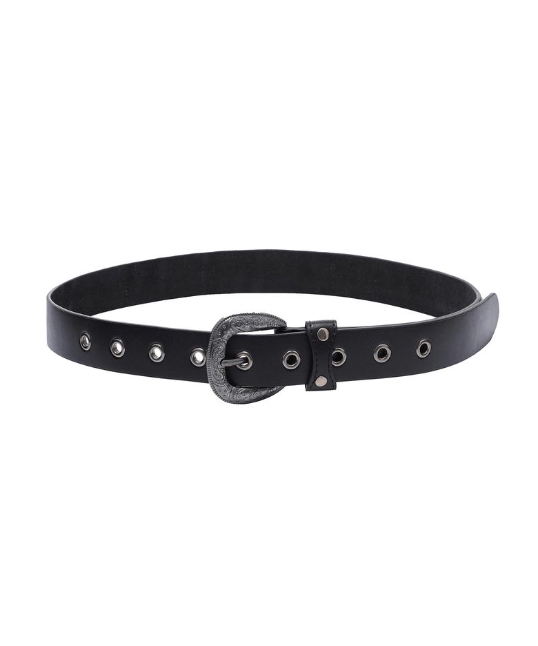 Op. 12 BADDIE STUD LEATHER BELT BLACK