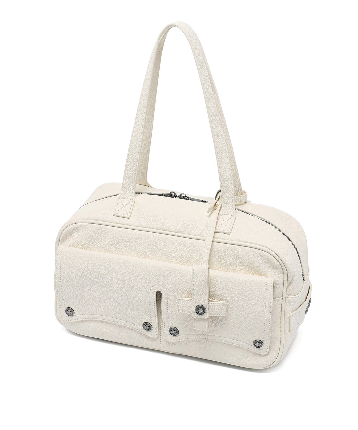 오퍼스 0012(OPUS 0012) Op. 10 MORPH LEATHER BOWLING BAG IVORY