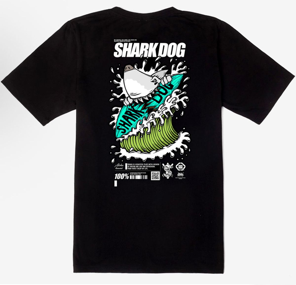 돌돌(DOLDOL) SHARK-DOG_tshirts-210 샤크독 서핑 하와이 그래픽 티셔츠 반팔티