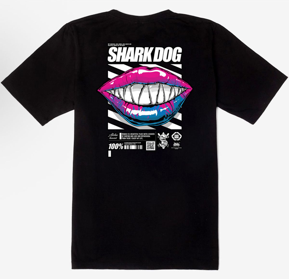 돌돌(DOLDOL) SHARK-DOG_tshirts-211 샤크독 서핑 하와이 그래픽 티셔츠 반팔티