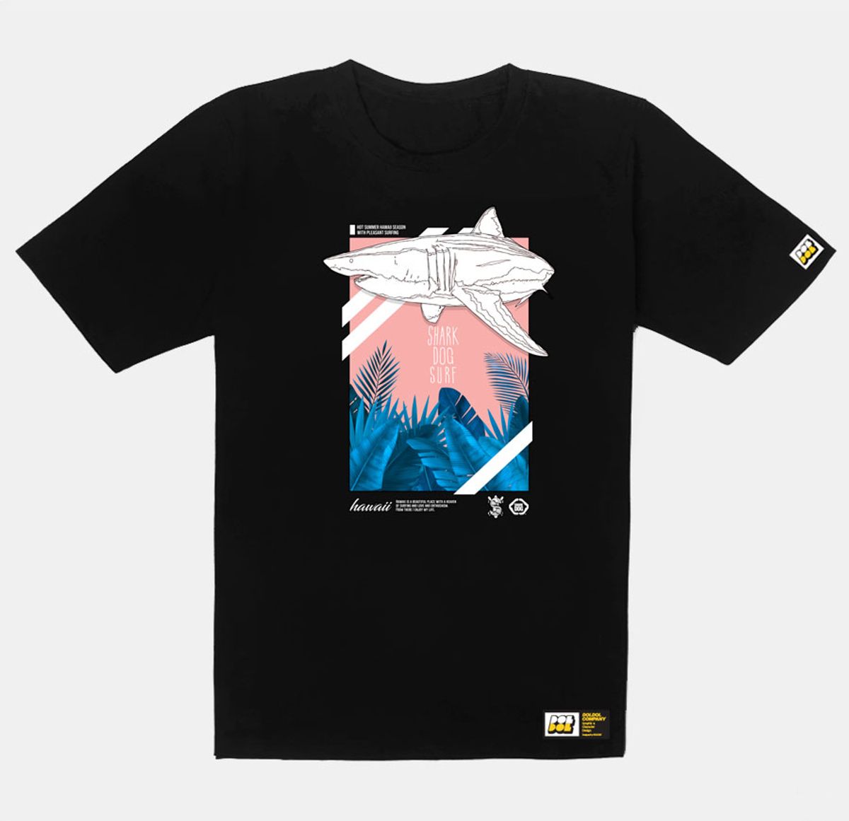 돌돌(DOLDOL) SHARK-DOG_tshirts-159 샤크독 서핑 하와이 그래픽 티셔츠 반팔티