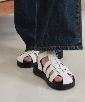 WTRD4121-1 네트 소프트 피셔맨 샌들 화이트[230~290MM]