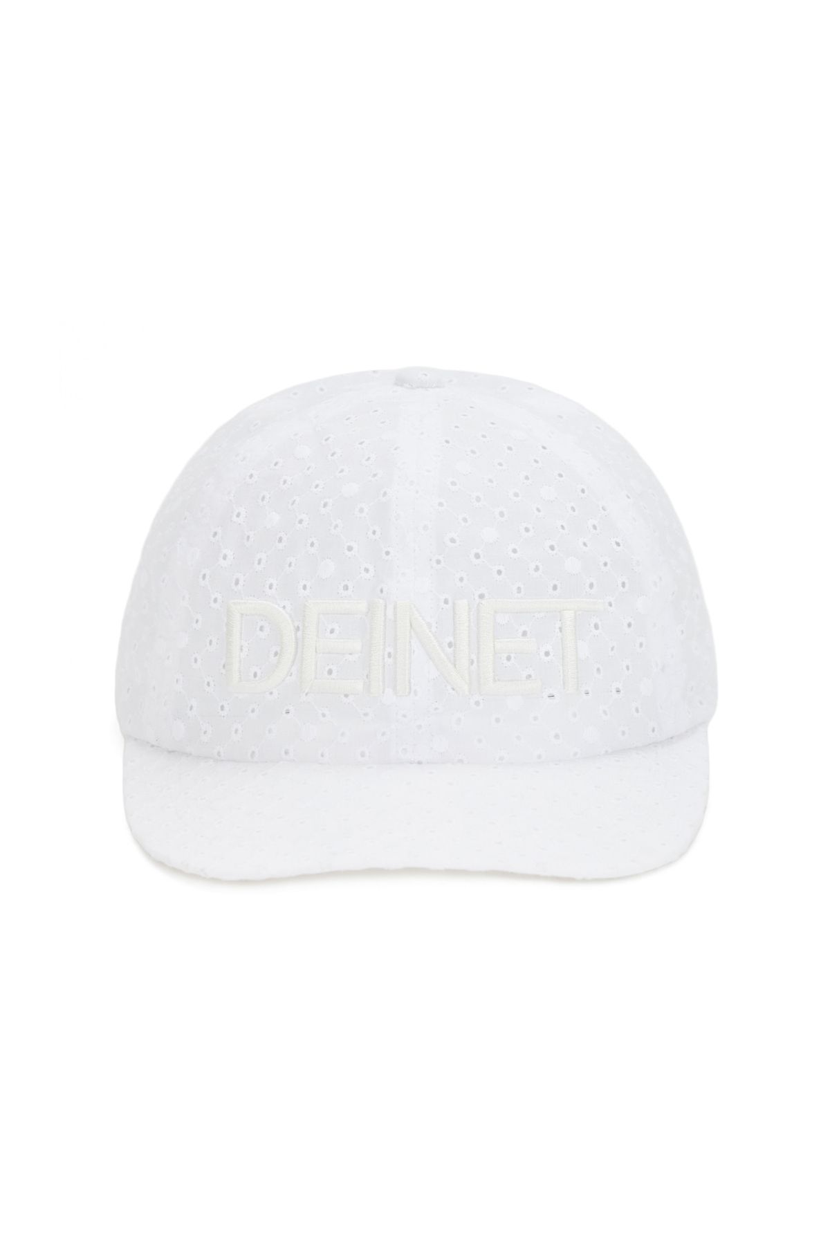 다이닛(DEINET) DEINET PUNCHING LACE LOGO CAP IN WHITE