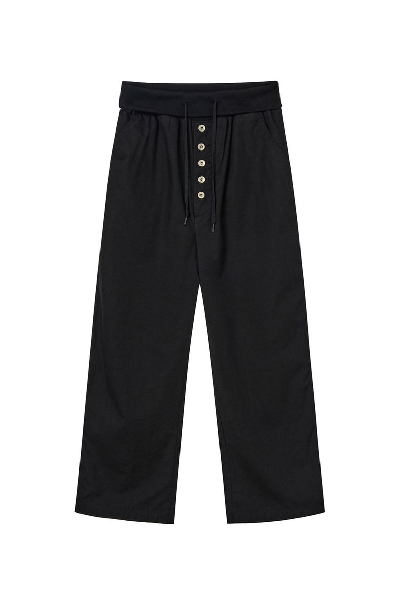 DEINET VINTAGE CANTON PANTS IN BLACK