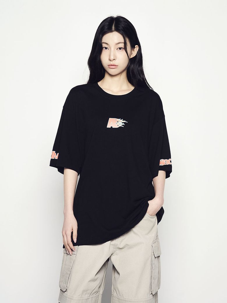ADLV FIREWORKS LOGO SHORT SLEEVE T-SHIRT BLACK