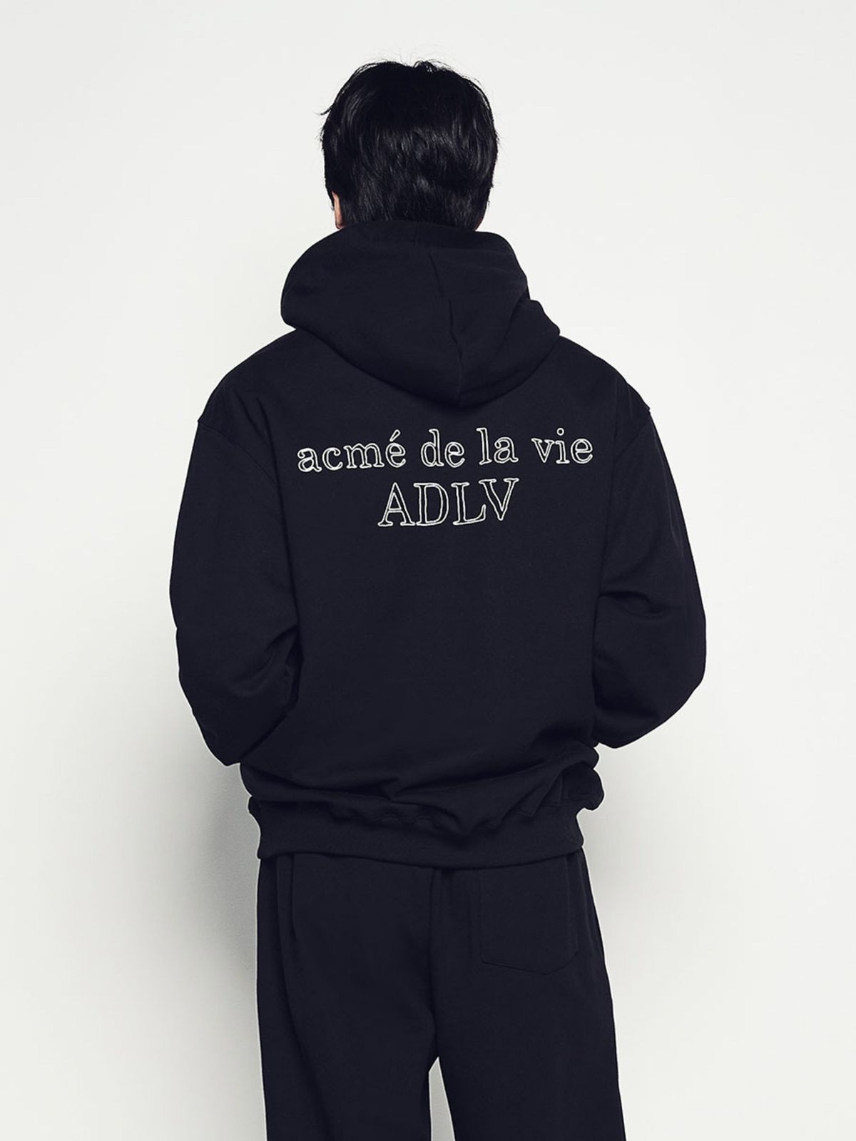 아크메드라비(ACME DE LA VIE) BORDER LINE BASIC LOGO HOODIE (4 COLOR)