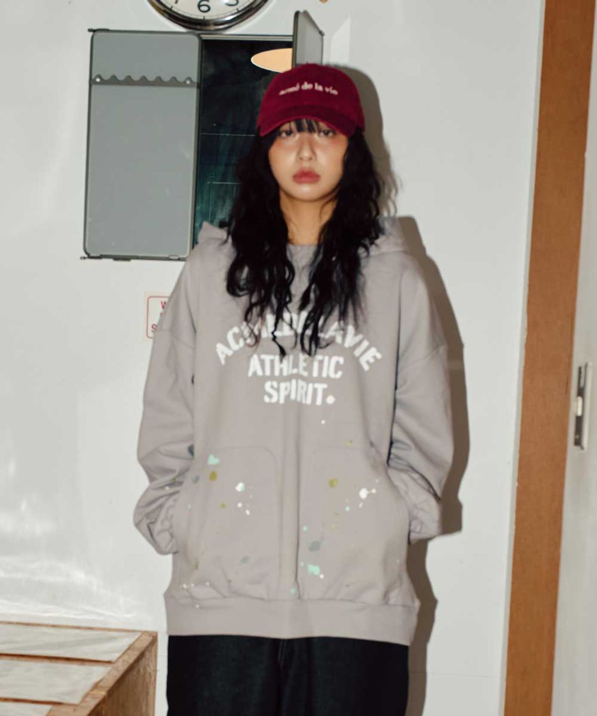 아크메드라비(ACME DE LA VIE) PAINT EFFECT HOODIE (3 COLOR)
