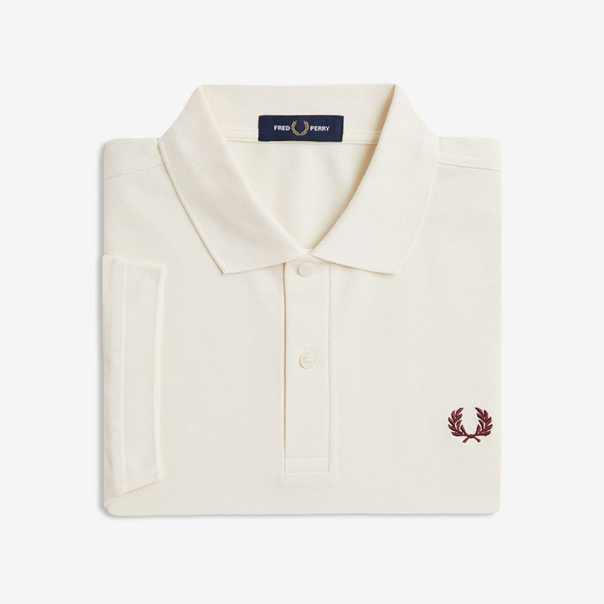 프레드페리(FRED PERRY) [M6000] 플레인 프레드페리 셔츠 - 에크루/옥스블러드 AFPM2536000-V84