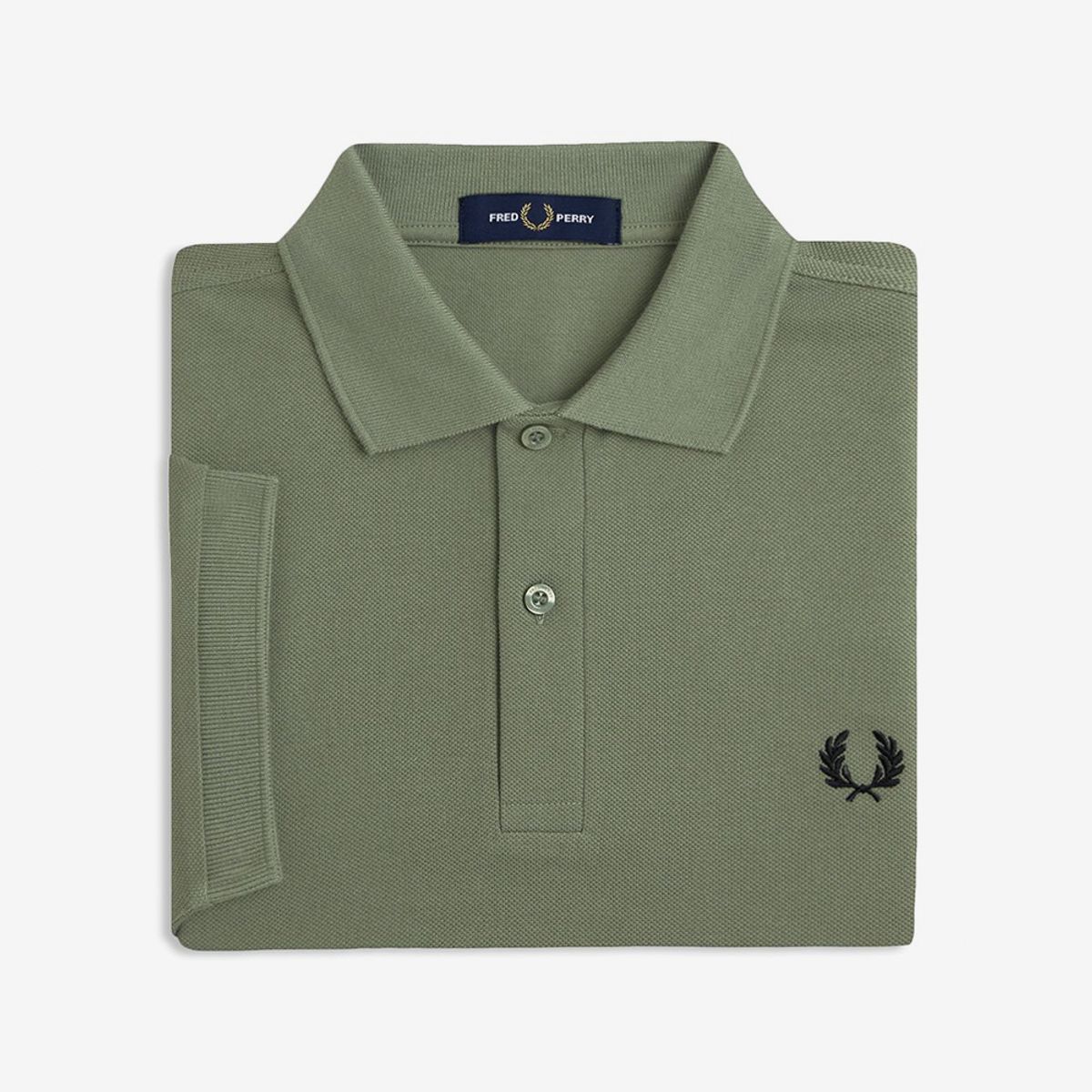 프레드페리(FRED PERRY) [M6000] 플레인 프레드페리 셔츠 - 로렐리스그린/블랙 AFPM2536000-Z50