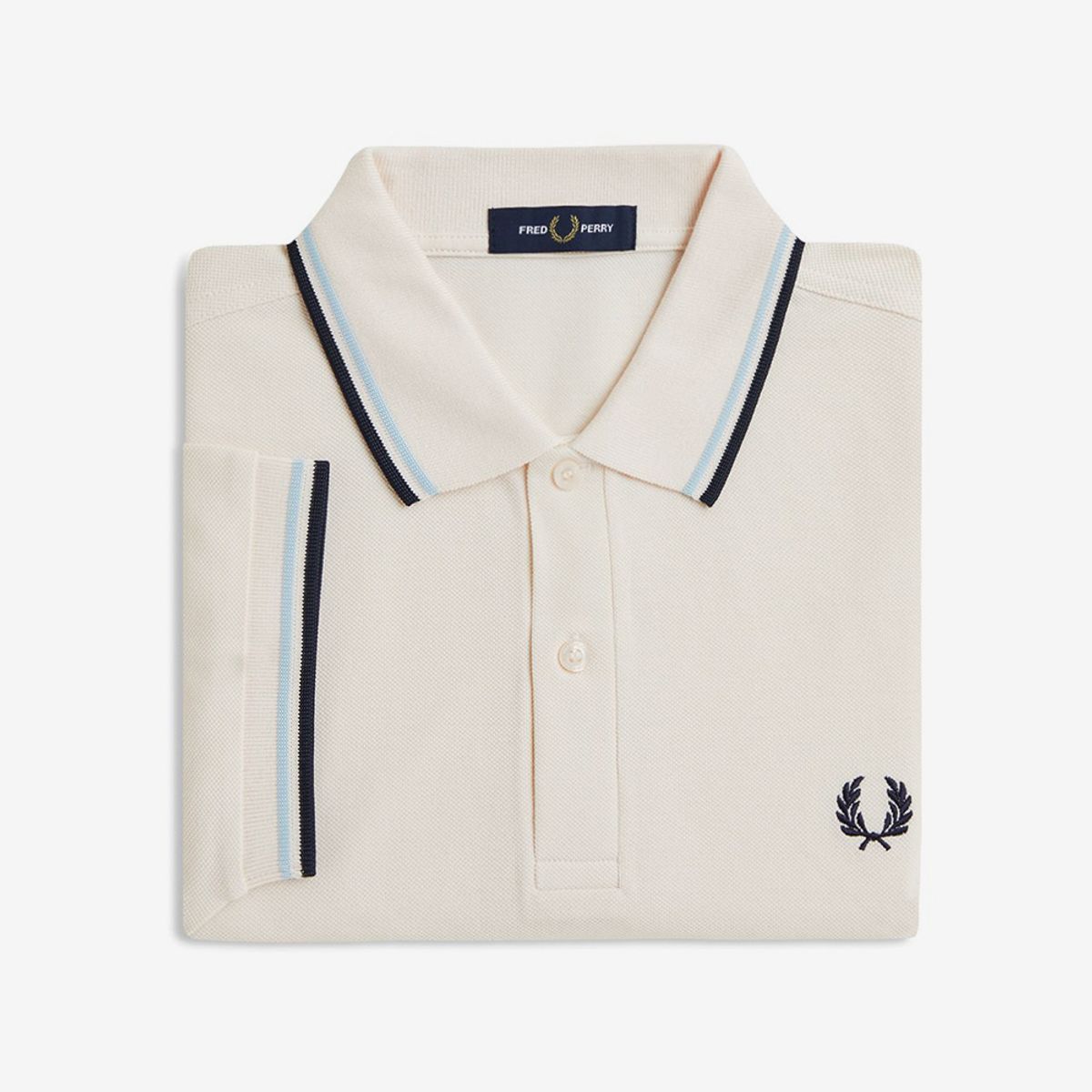 프레드페리(FRED PERRY) [M3600] 트윈 팁 프레드페리 셔츠 - 실키피치/라이트아이스/다크에어포스 AFPM2533600-Z61