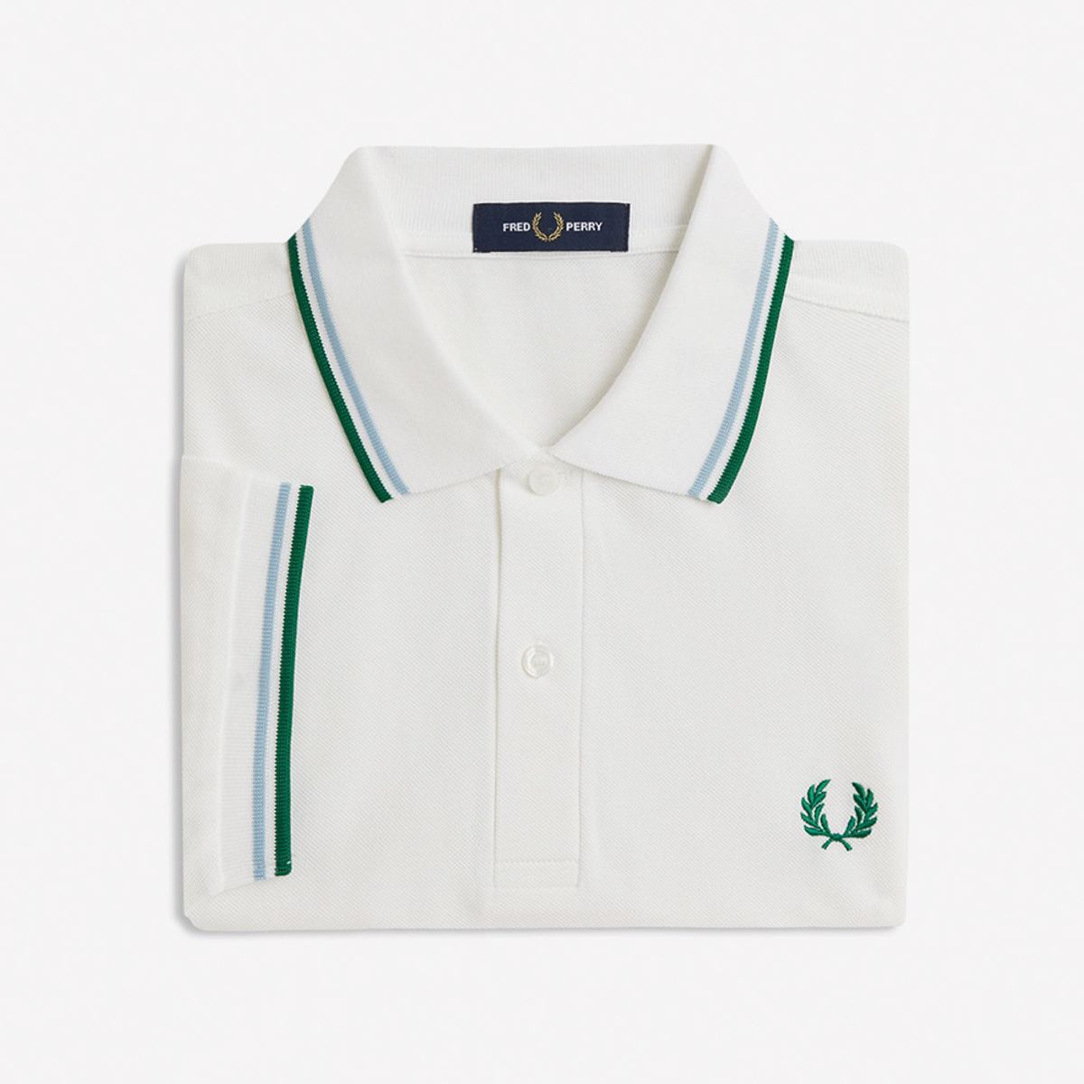 프레드페리(FRED PERRY) [M3600] 트윈 팁 프레드페리 셔츠 - 스노우화이트/트랙블루/스포츠그린 AFPM2533600-Z52