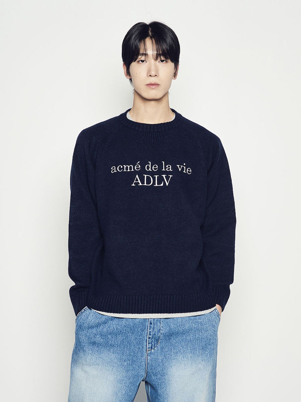 아크메드라비(ACME DE LA VIE) BASIC LOGO KNIT (4 COLOR)