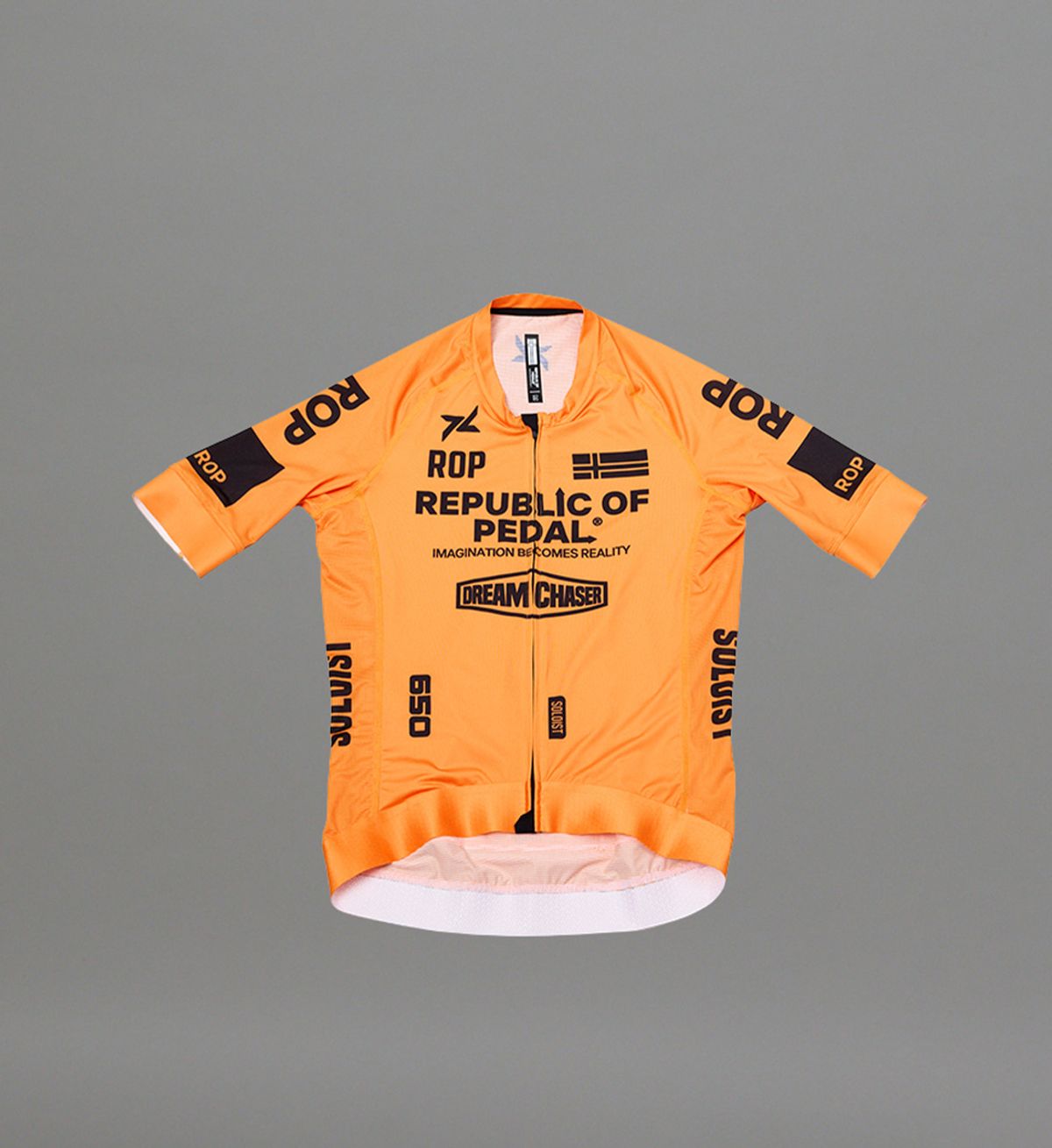 페달레(PEDALE) ROP SOLOIST SHORT SLEEVE JERSEY TEAM - Crayola Orange