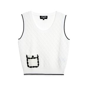 네트 이펙트 니트 슬리브리스 White (DSFDVKT03)