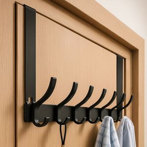 7구 후크 모자걸이 도어 문걸이 행거 옷걸이 (2색상)