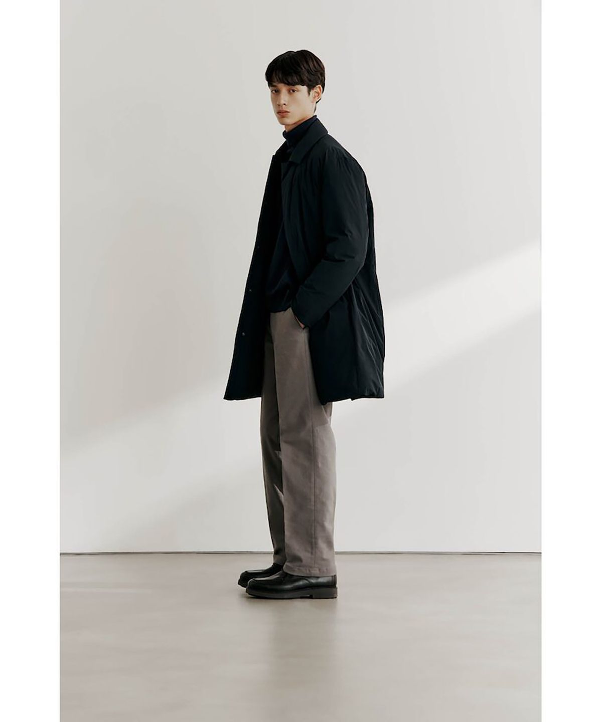 GLXY (갤럭시 라이프스타일)(GLXY (GALAXY LIFESTYLE)) GLXY [갤럭시라이프스타일][三無衣服] 스트레치 방한 슬랙스  그레이