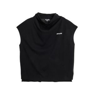 드레이프 넥 슬리브리스 탑 Black (DSFDVTP06)