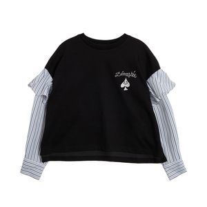 레이어드 이펙트 티셔츠 Black (DSFDVTP09)