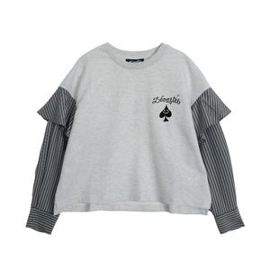 레이어드 이펙트 티셔츠 Light Grey (DSFDVTP09)