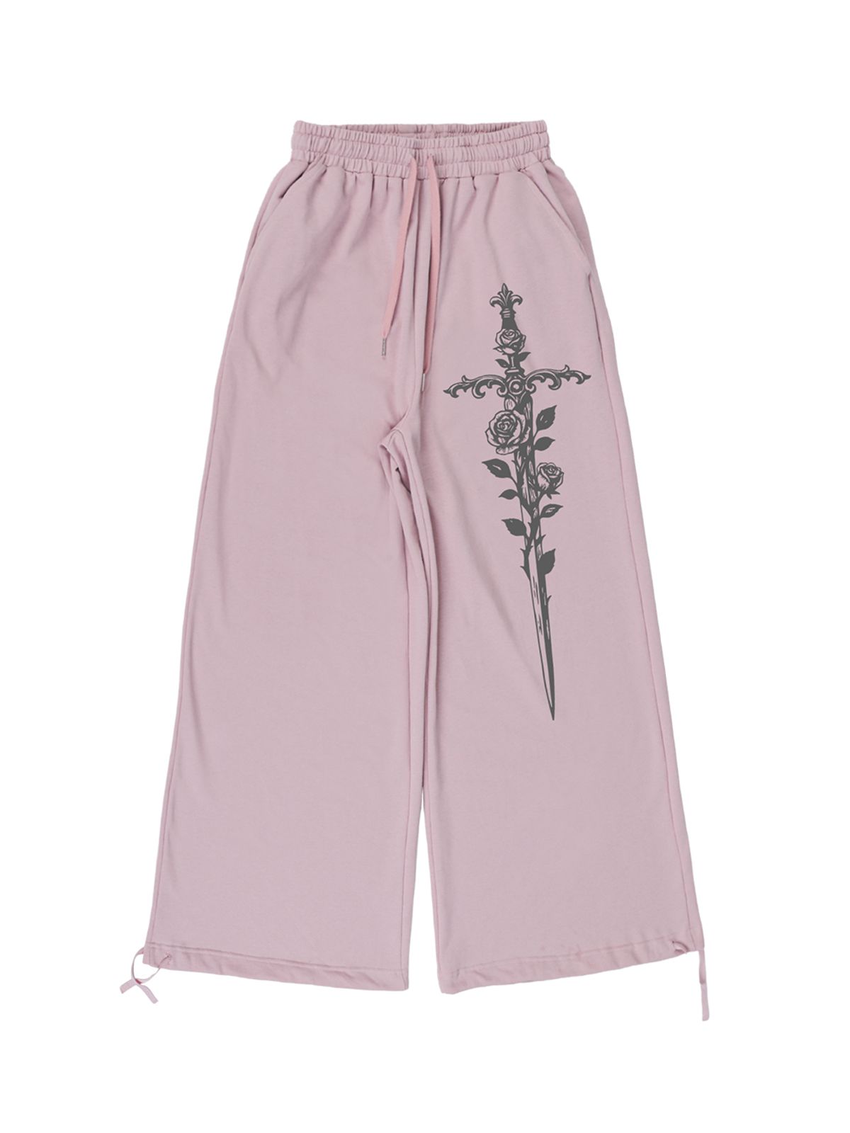 달링유어배드(DARLING, YOU'RE BAD) CORSET SWORD SWEATPANTS #DUST PINK