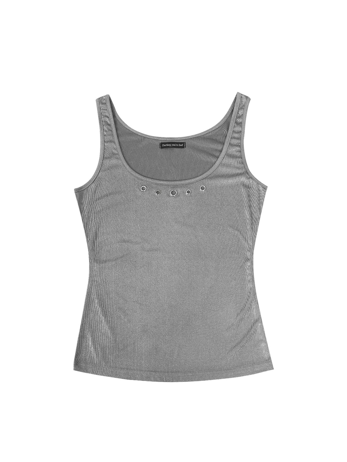 달링유어배드(DARLING, YOU'RE BAD) GLOW EYELET SLEEVELESS #SILVER