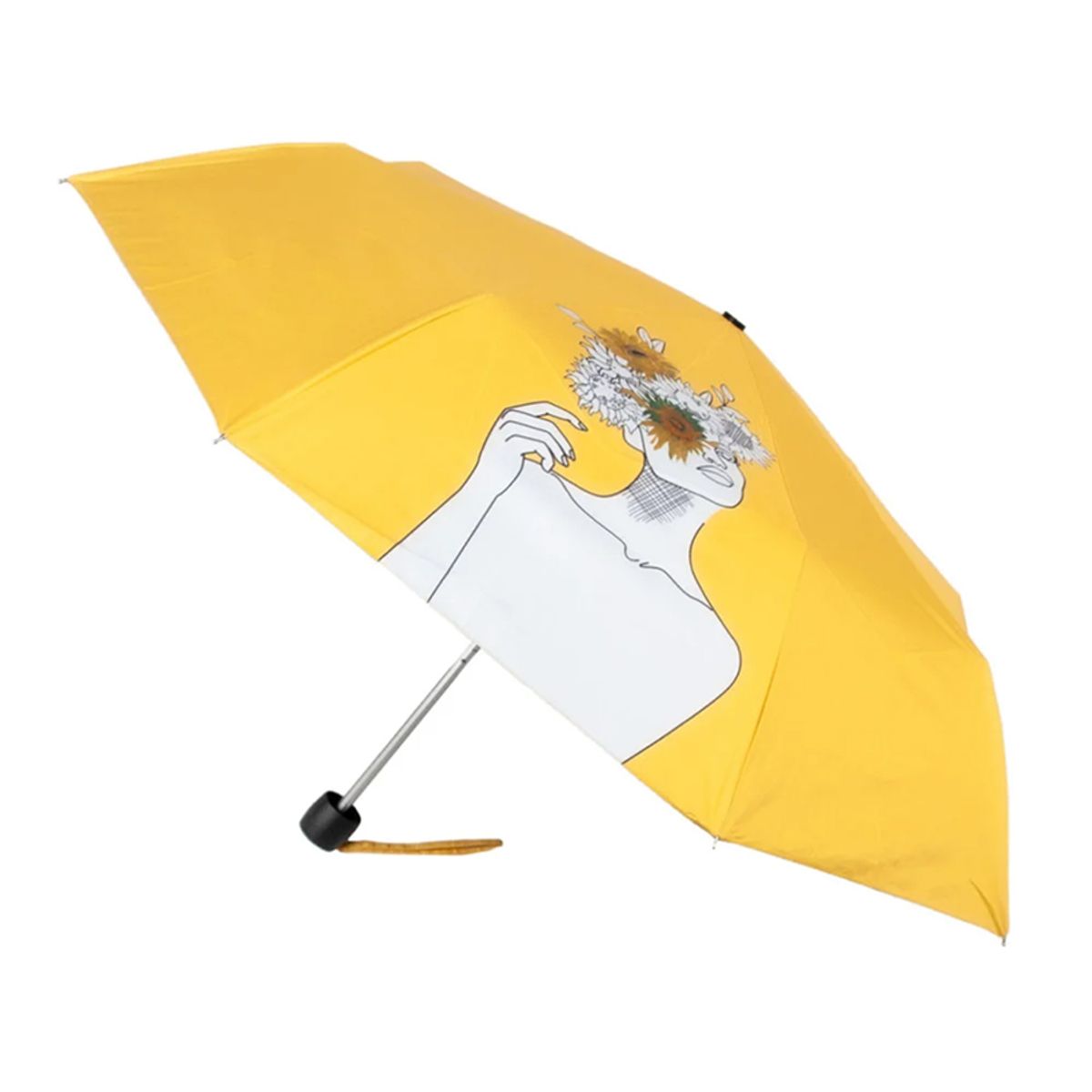 펄튼(FULTON) 내셔널갤러리 미니라이트-2 UV 선플라워즈 여성 수동 3단  우양산 양우산 25cm 238g UPF 50+
