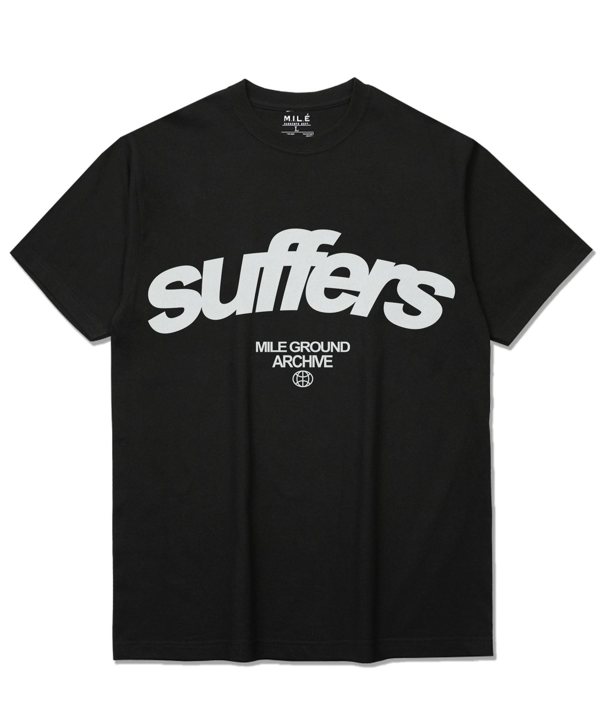 더마일(THEMILE) SUFFERS CREW [BLACK]