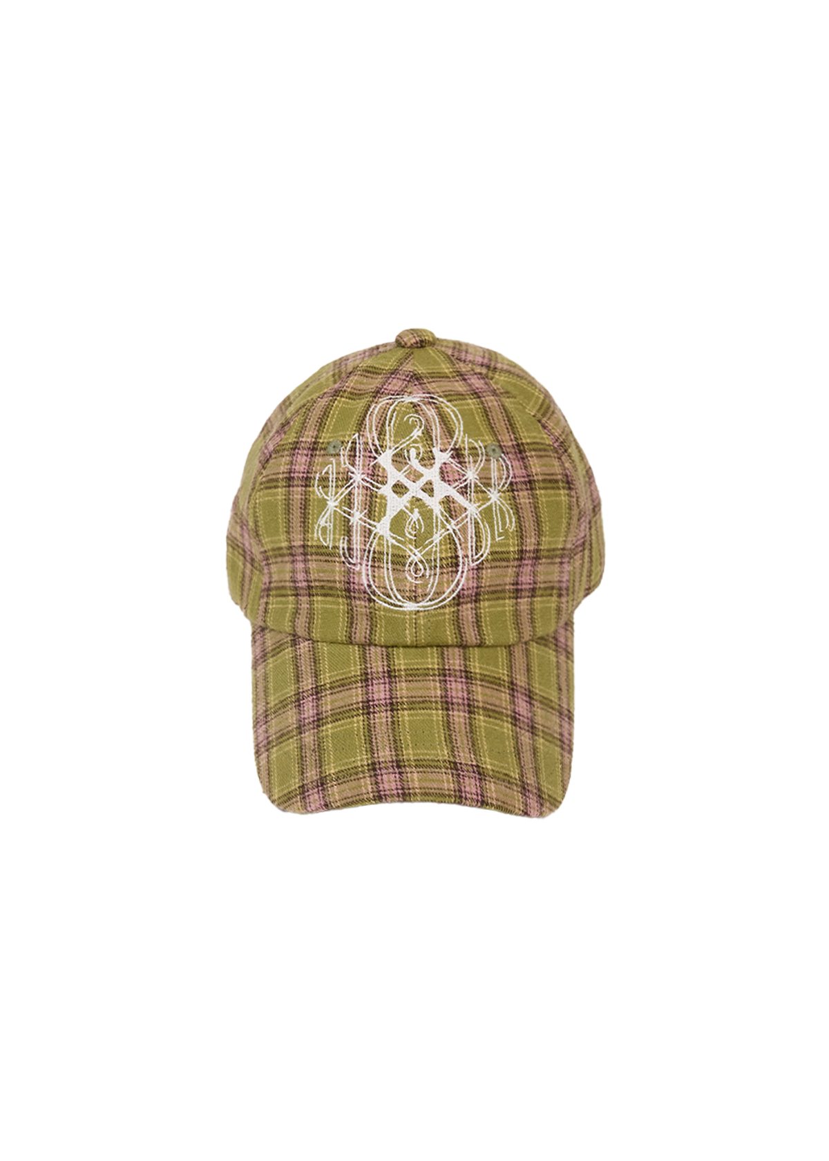 백백백(BEGBEGBEG) DOUBLE MATCHA CHECK CAP