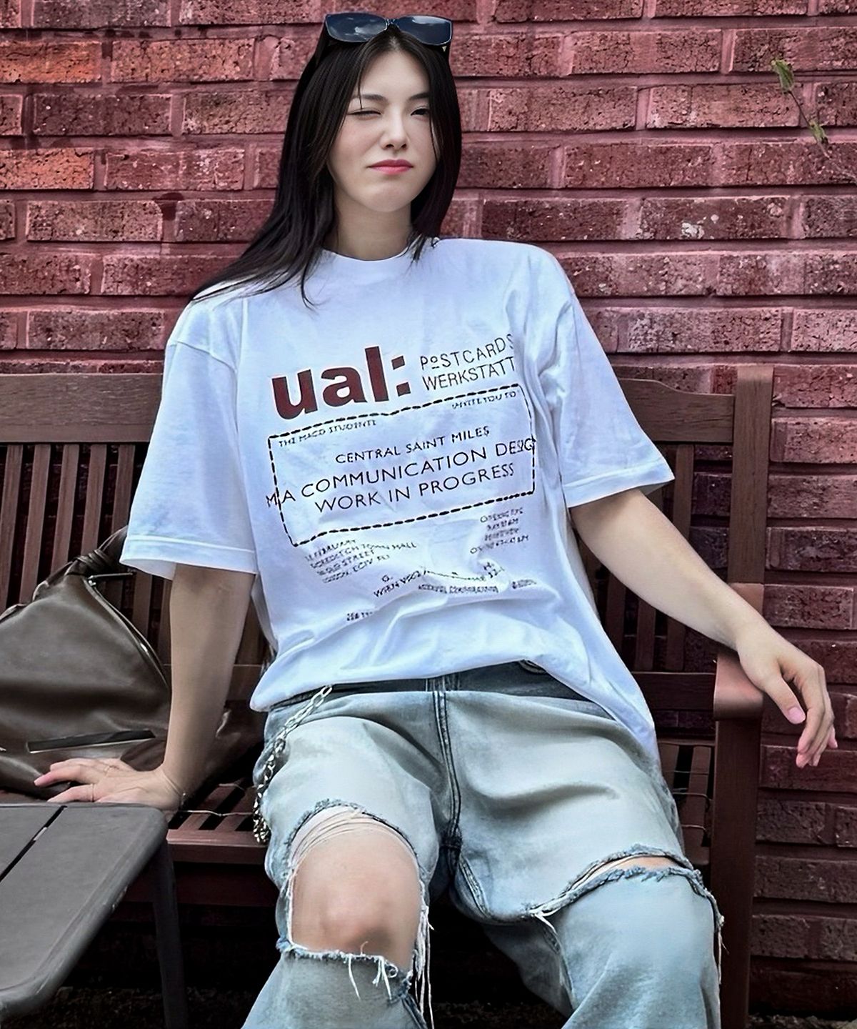 더마일(THEMILE) CENTRAL MILES CREW [WHITE]