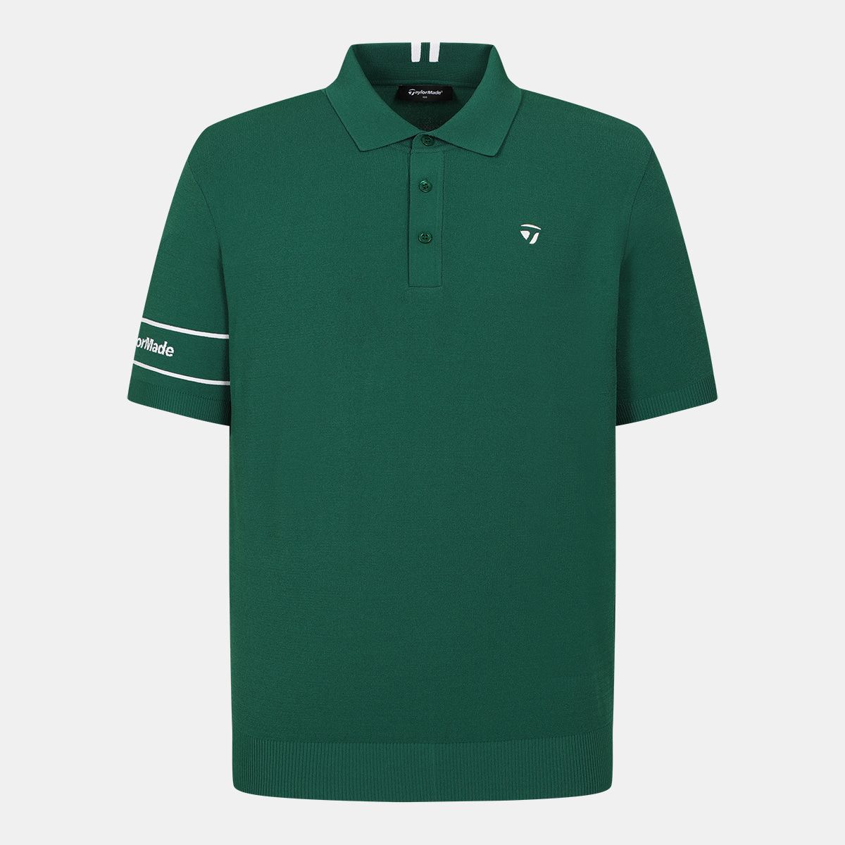 테일러메이드 어패럴(TAYLORMADE APPAREL) 남성 소매 로고 카라 반팔 니트 TSO-31HG21-804