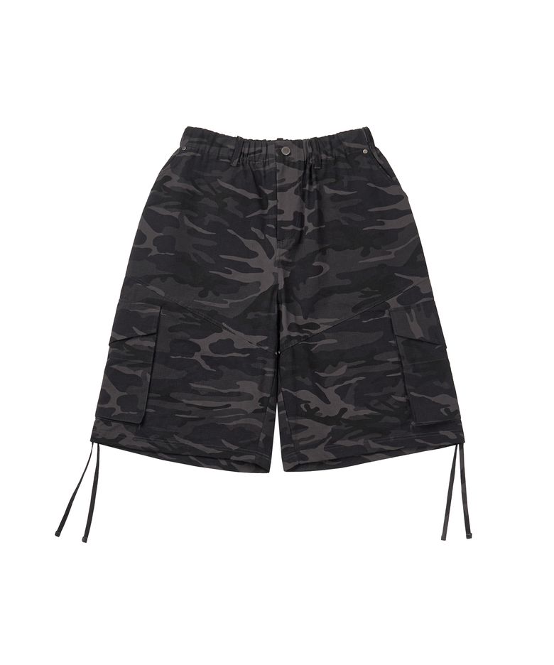 Rivet Cargo Bermuda Pants _ Dark Camo