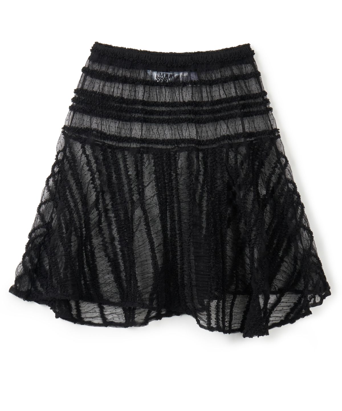 유얼쎄시(YOUR SASSY) Pom Pom Lace Skirt (BLACK)