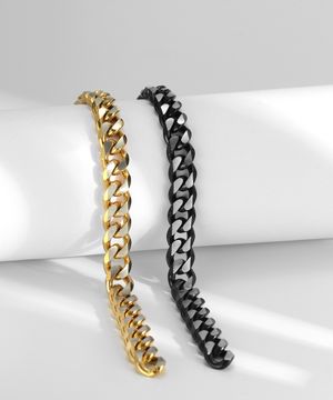 TJB1007-8 미드나잇 볼드 커브 팔찌