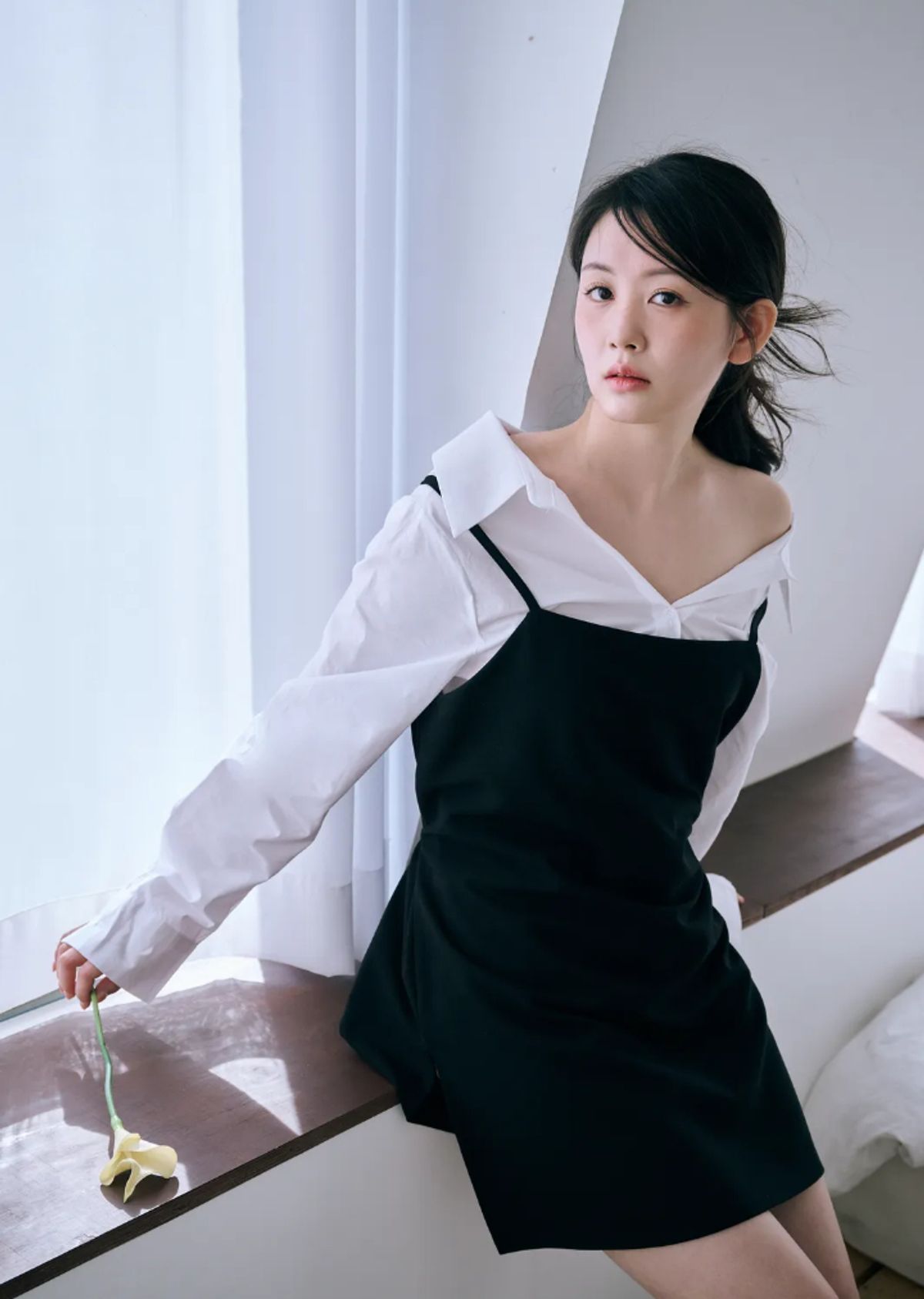 바이서우(BYSEOWOO) 알리 투웨이 심플 원피스 블랙