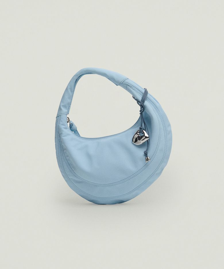 PEBBLE MINI TOTE FABRIC BAG (SKY)