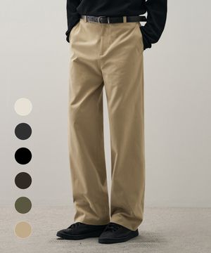 [패션플래닛X드로우핏] 세미 와이드 치노 팬츠 [6color]