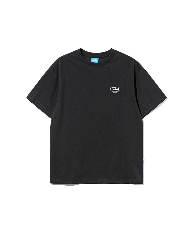 UCLA 베이직 스몰 로고 반팔 티셔츠[BLACK](UBMSTK1)