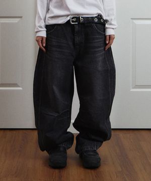 Technical Curved Denim Jeans