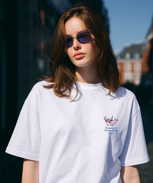 OHPxHARMONIA 스노클링 고래 세미오버 반팔티P