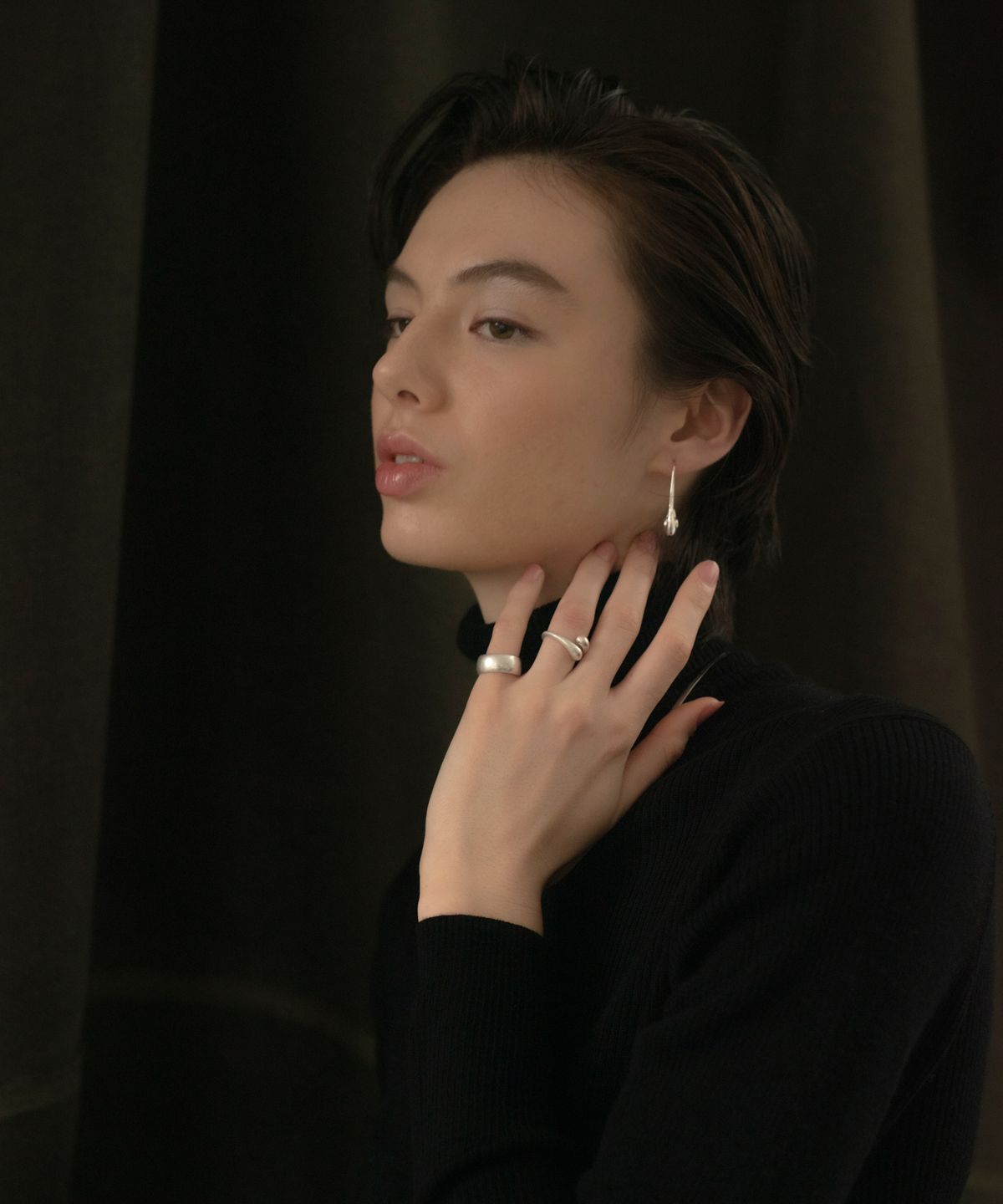 노비스도쿄(NOVICE TOKYO) 빈티지 와이드 밴드 링 Vintage Wide Band Ring / Silver