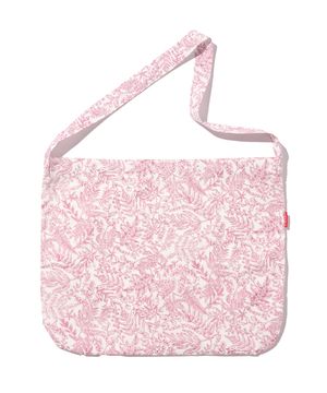 플라워 페이즐리 숄더 에코백 (레드)