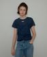 BUSTIER LAYERED T-SHIRT_NAVY