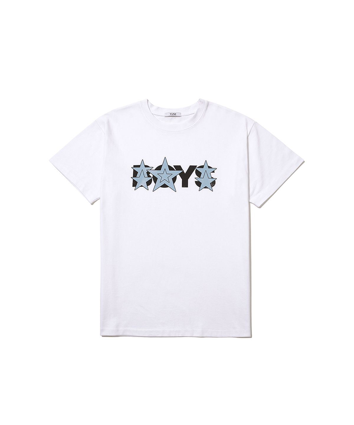 유네(YUNE) BOYS Star Tee_[White]