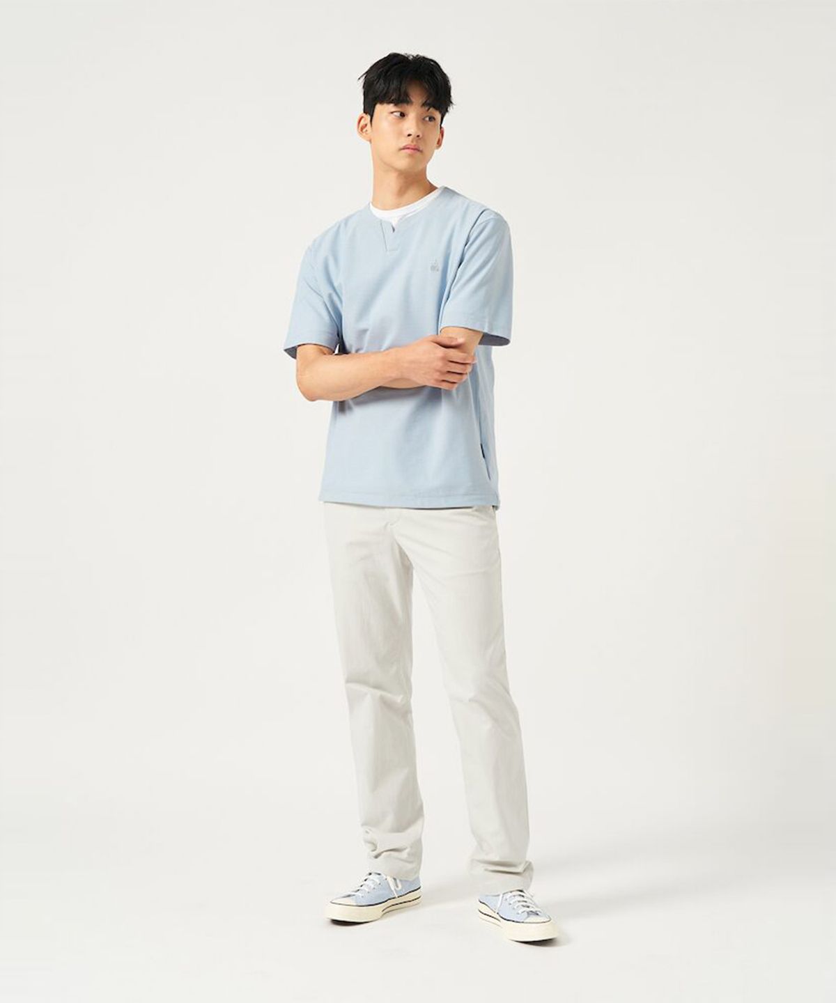 빈폴 멘(BEANPOLE MEN) 폴리 치노 스탠다드핏 팬츠  아이보리