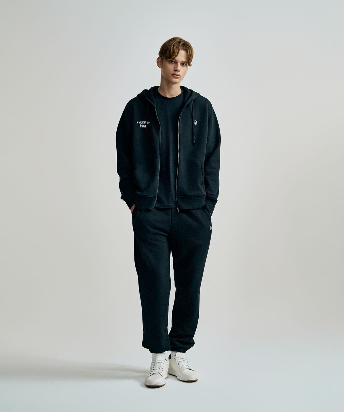 세르지오 타키니(SERGIO TACCHINI) M 쿠쉬라이트 프렌치 조거팬츠 (Black)