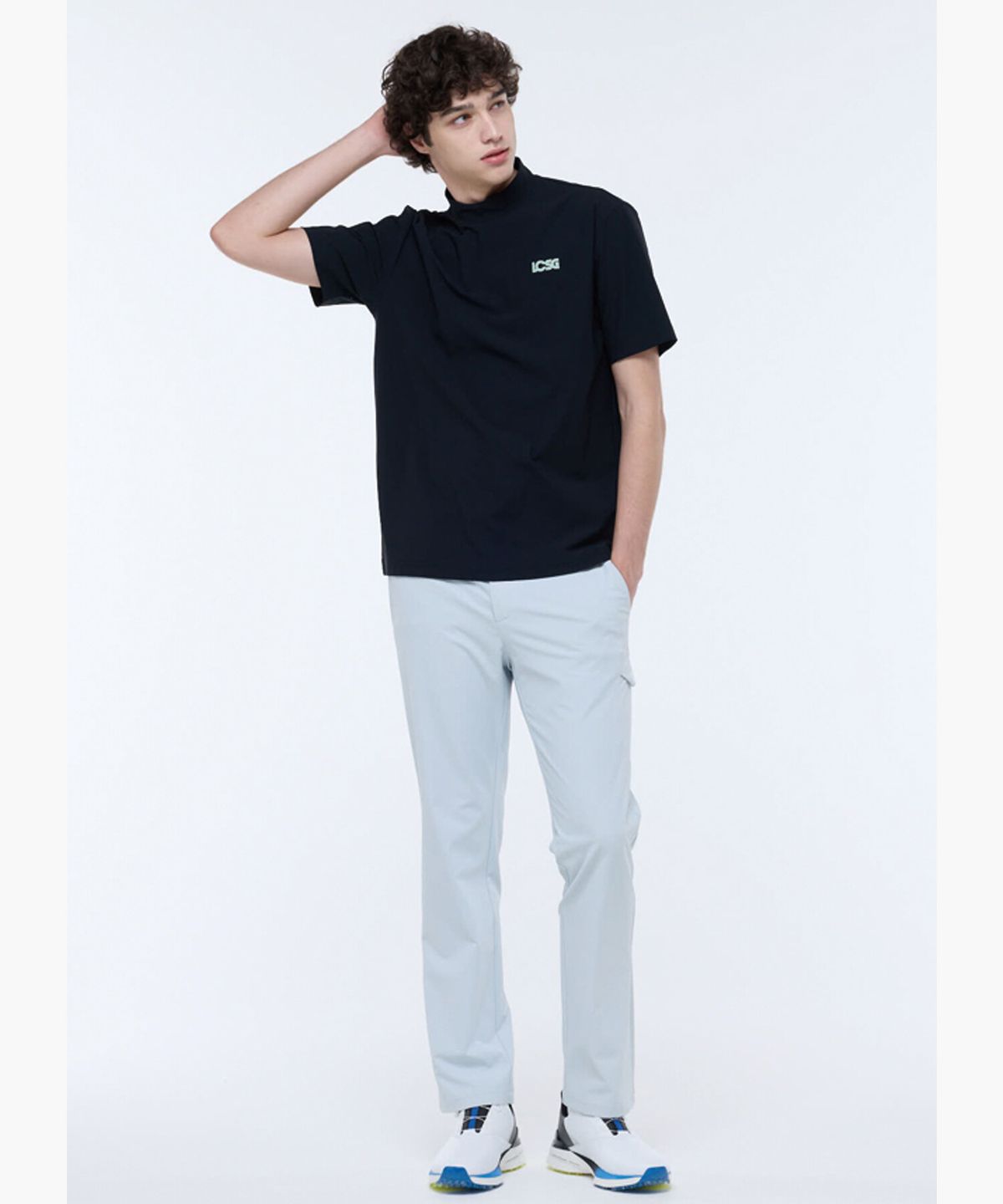 르꼬끄 골프(LECOQ GOLF) 남성 사이드 포켓 스트레이트 팬츠 (GQ321MPT81)