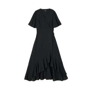 브이넥 러플 랩원피스 AR2WO683