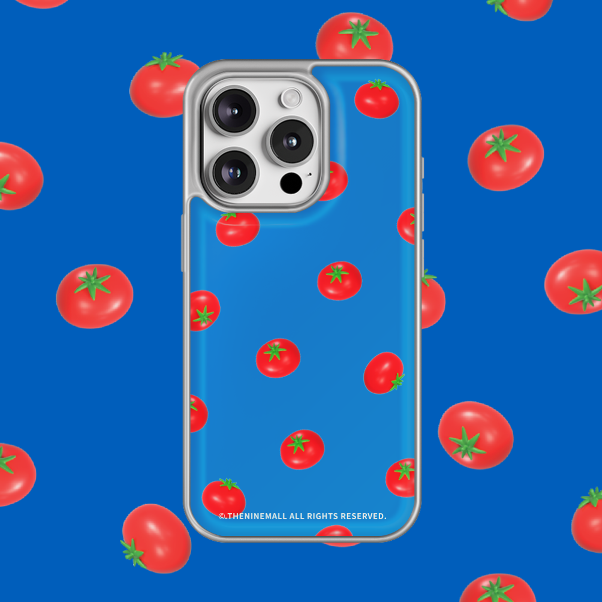 더나인몰(THE NINEMALL) mini tomato pattern [실버 에폭시 범퍼케이스]